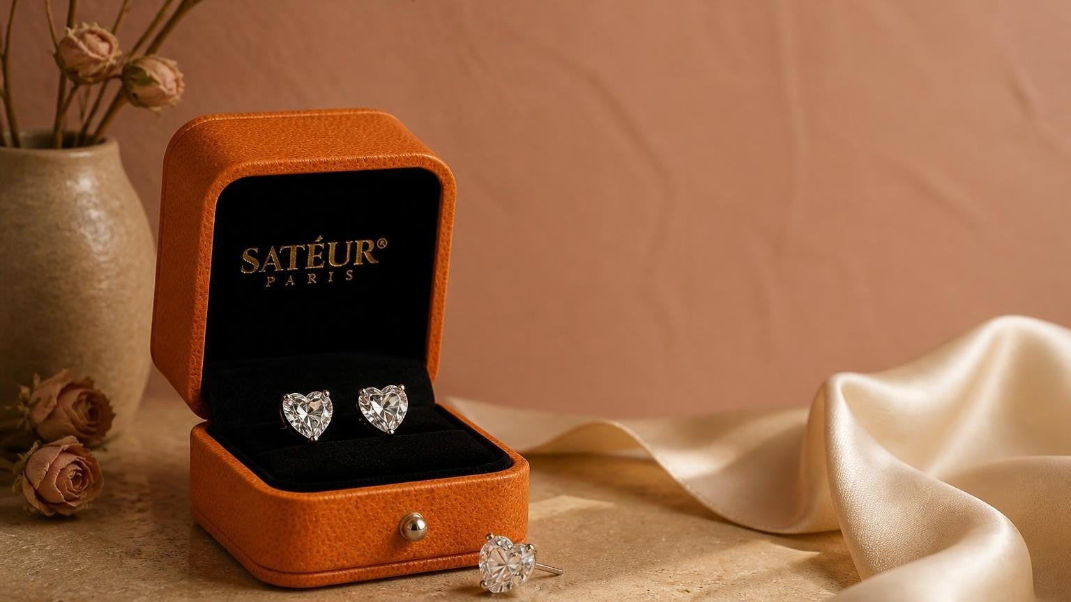 Earrings for a heart-shaped face