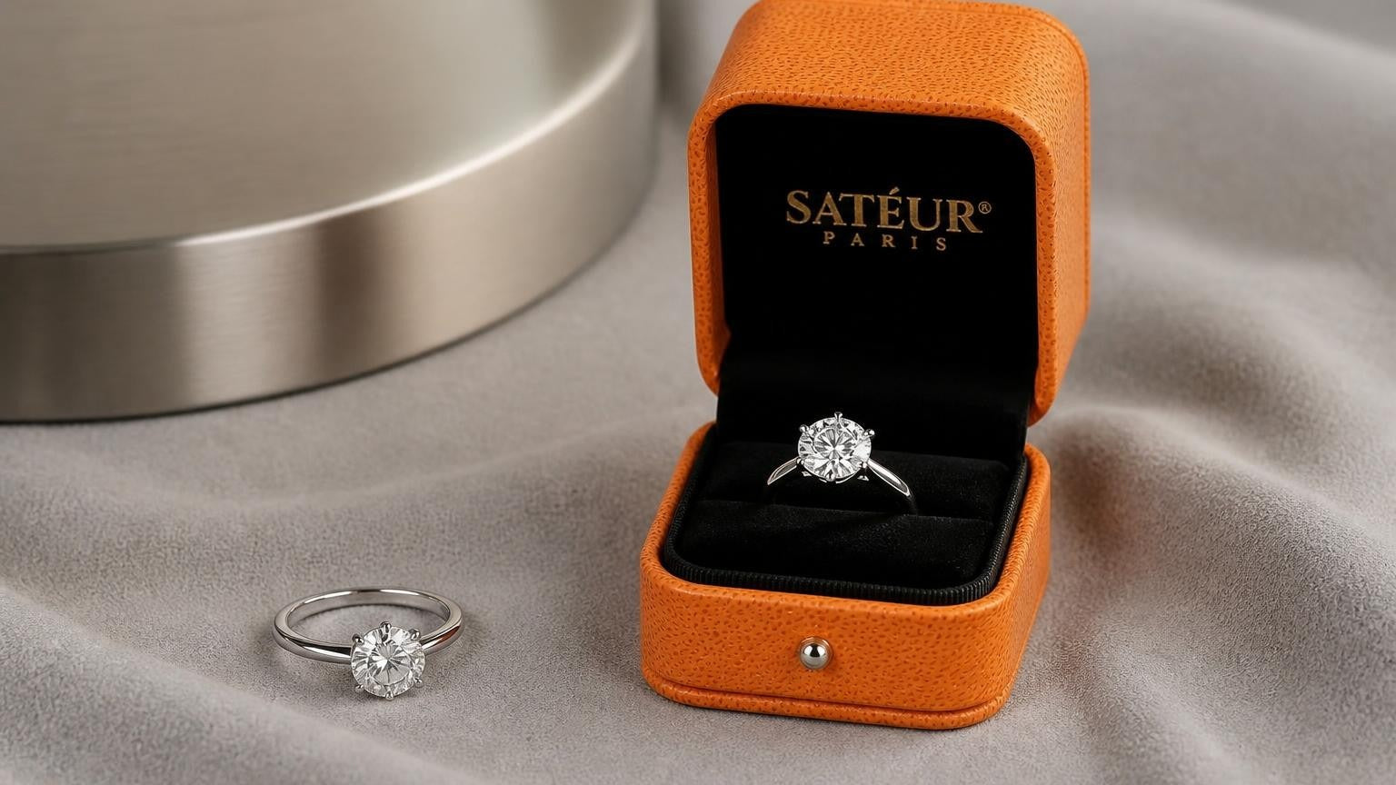 2 carat moissanite vs diamond ring editorial hero