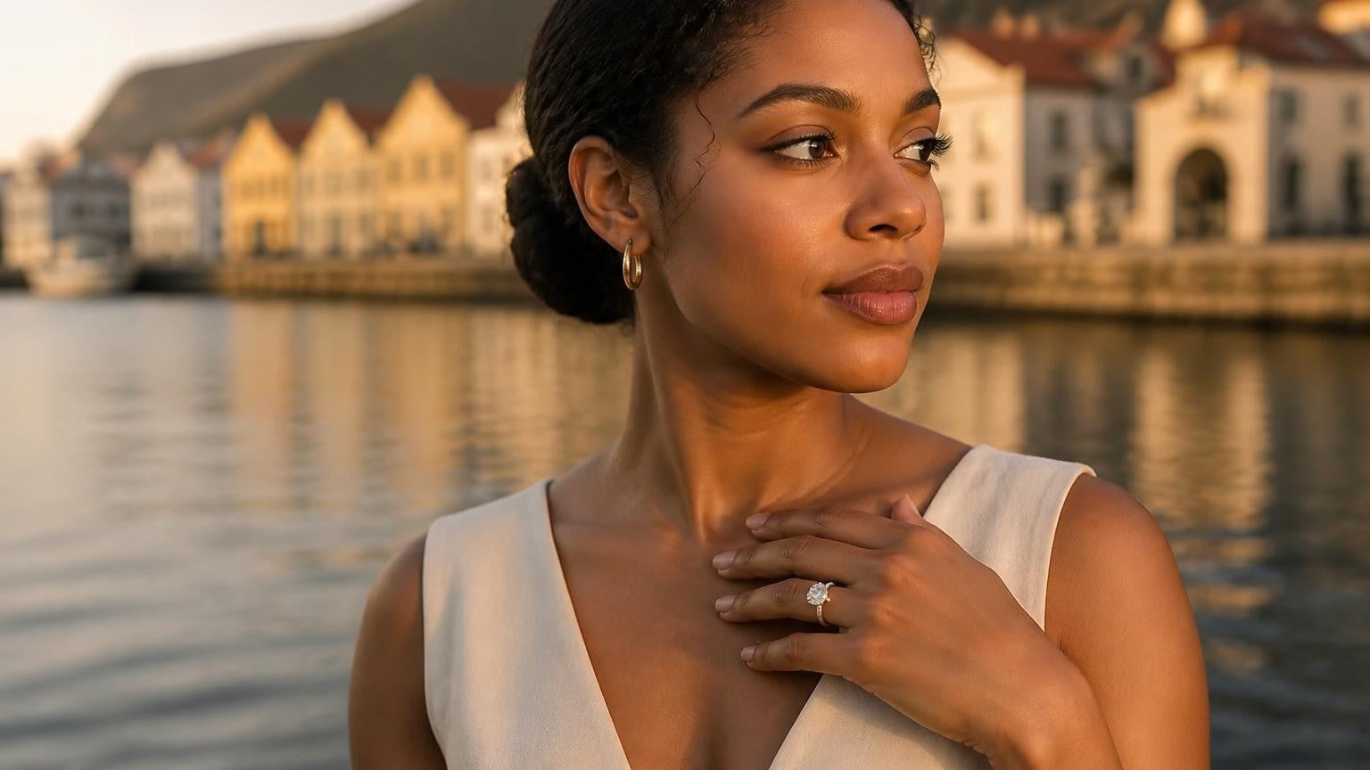Best engagement rings in Grenada — Satéur Destinée Ring™ at The Carenage, St. George's