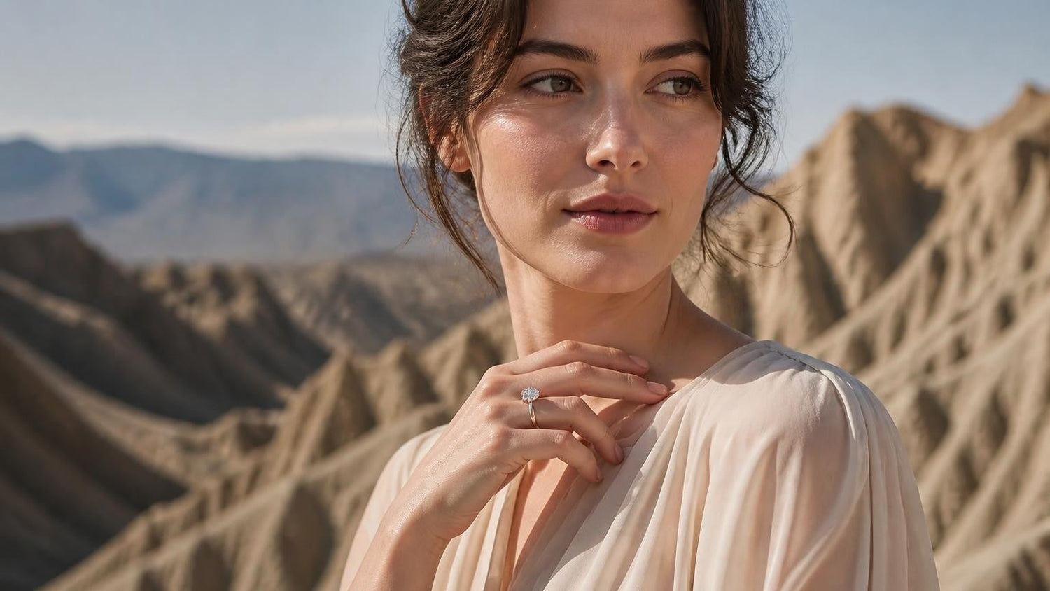 Best engagement rings in La Paz — Satéur Destinée Ring with Andean highland backdrop, Bolivia