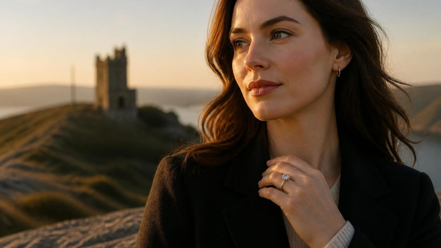 Best engagement rings in St. Johns Newfoundland — Satéur Destinée Ring with Signal Hill and Cabot Tower