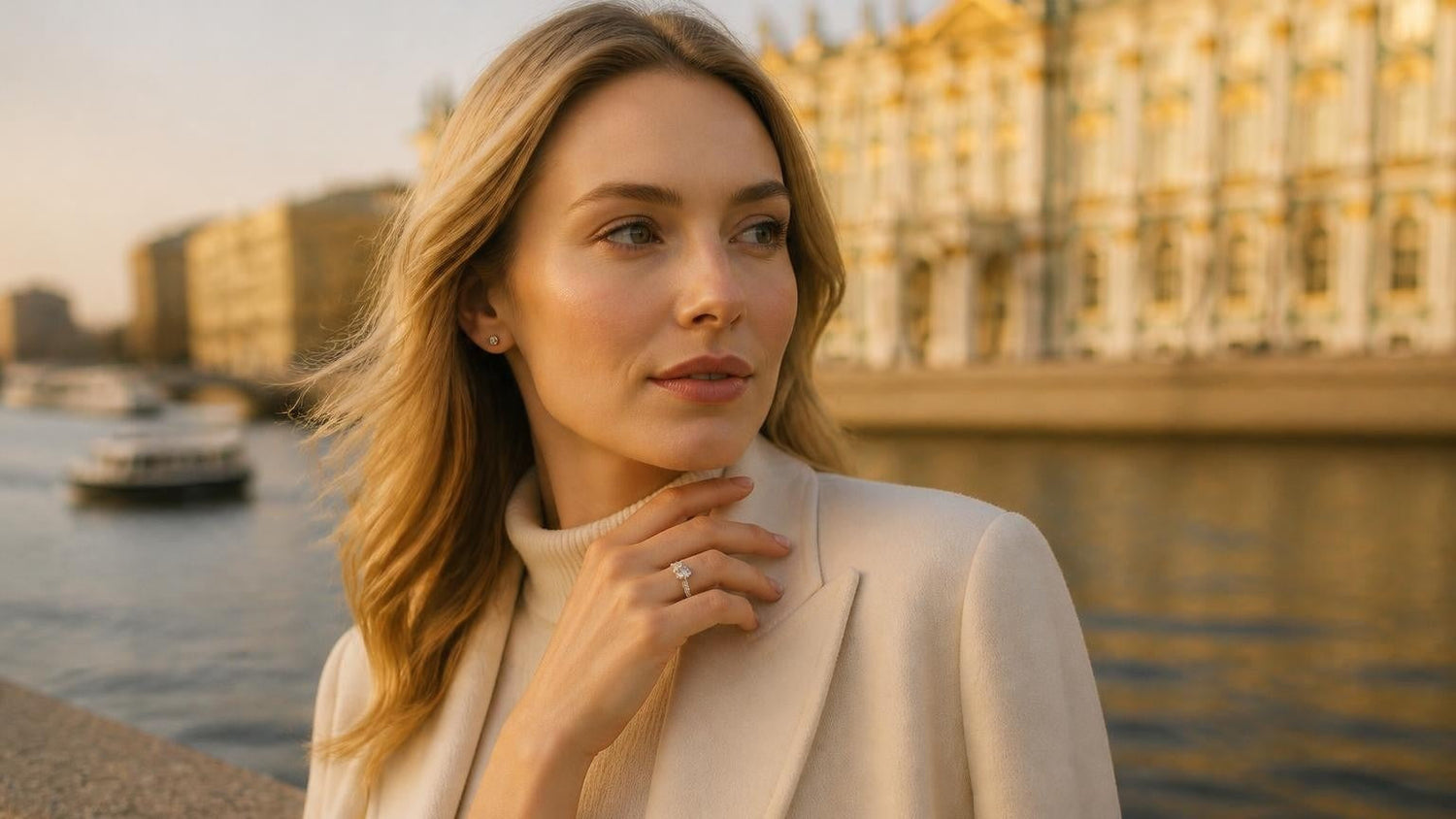 Best engagement rings in St. Petersburg — Satéur Destinée Ring with the Hermitage Museum