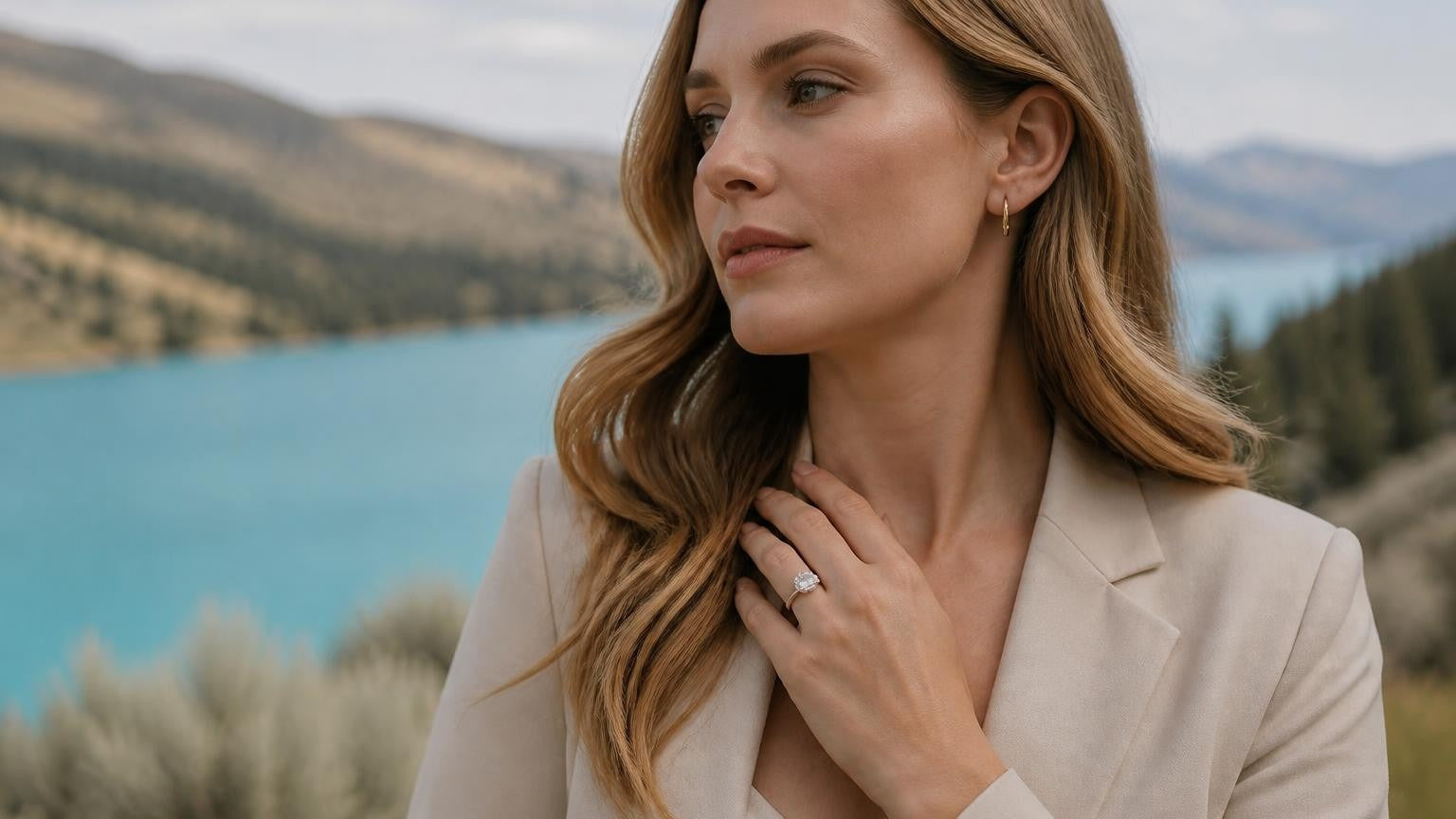 Best engagement rings in Vernon BC — Satéur Destinée Ring™ by Kalamalka Lake