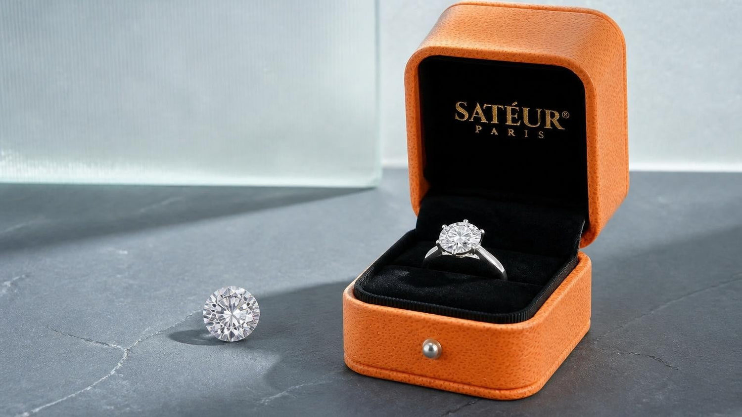 Moissanite vs white sapphire — hero editorial