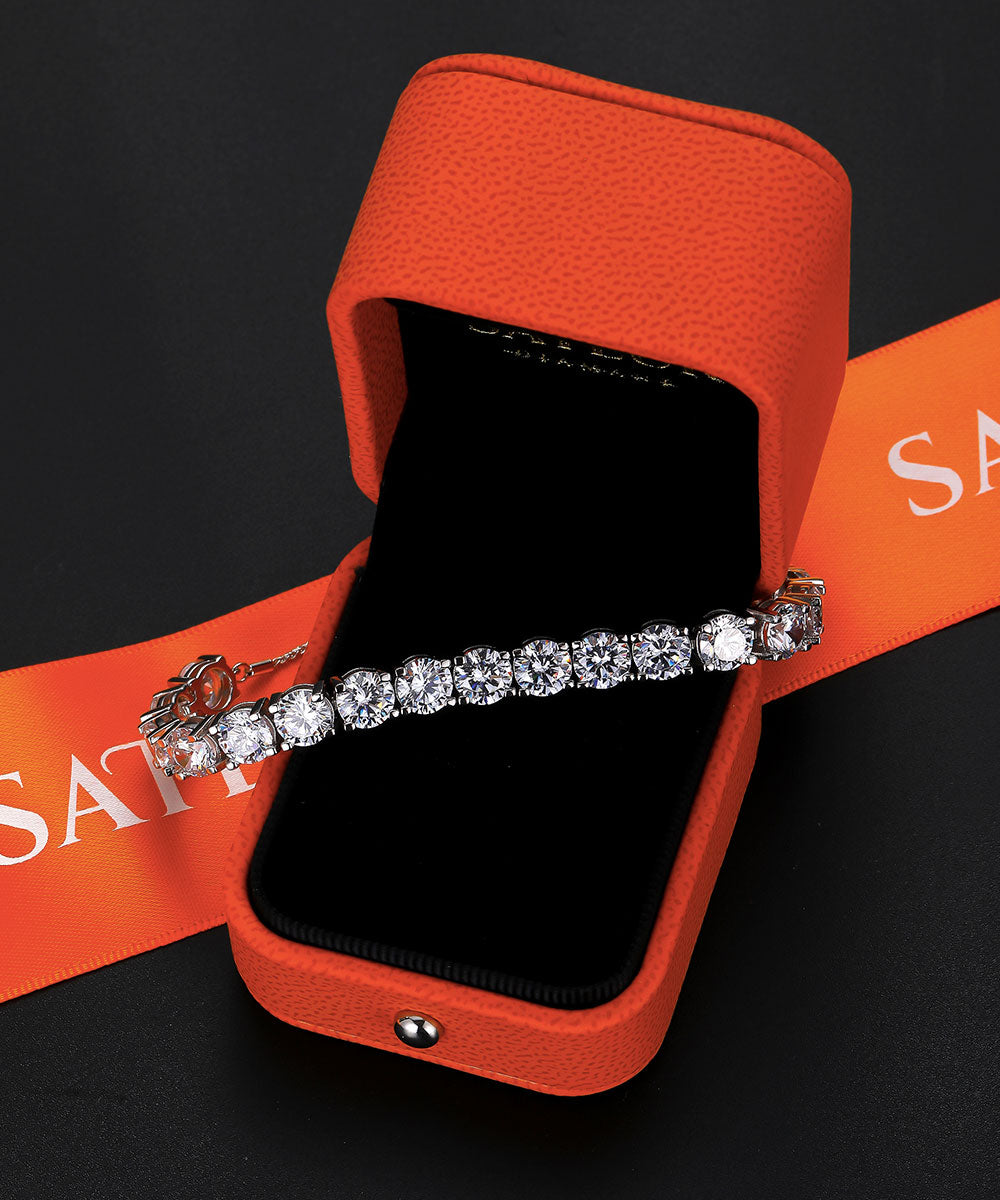 Satéur Destinée Diamond Bracelet™, 18K White Gold