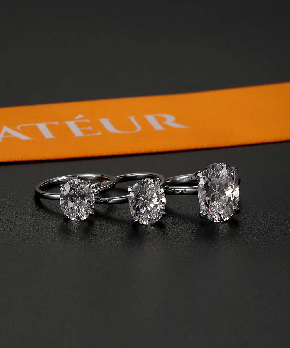Satéur Légence Diamond Ring™, 18K White Gold