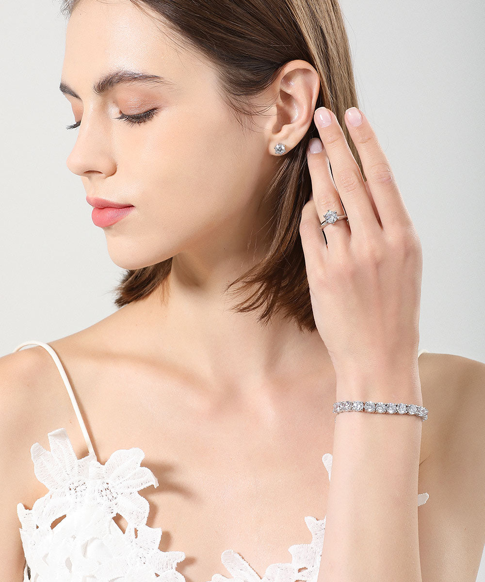 Satéur Destinée Diamond Bracelet™, 18K White Gold