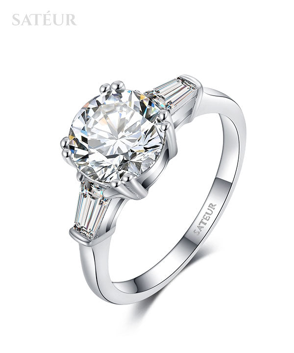 Satéur Bague Diamant Lien d’Amour™, Or Blanc 18K, Taille Ronde