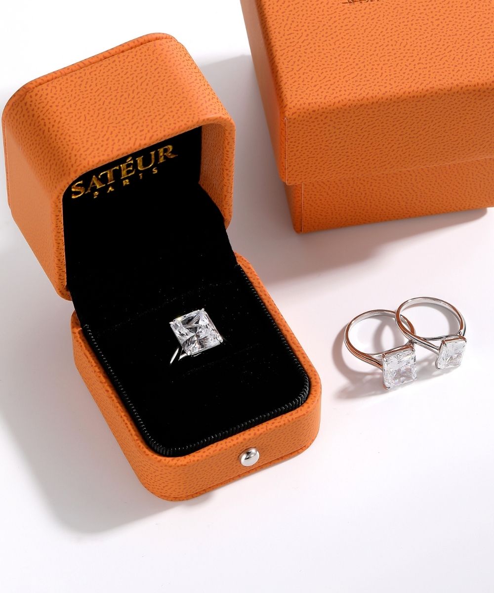 Satéur Étincelle Diamond Ring™, 18K White Gold