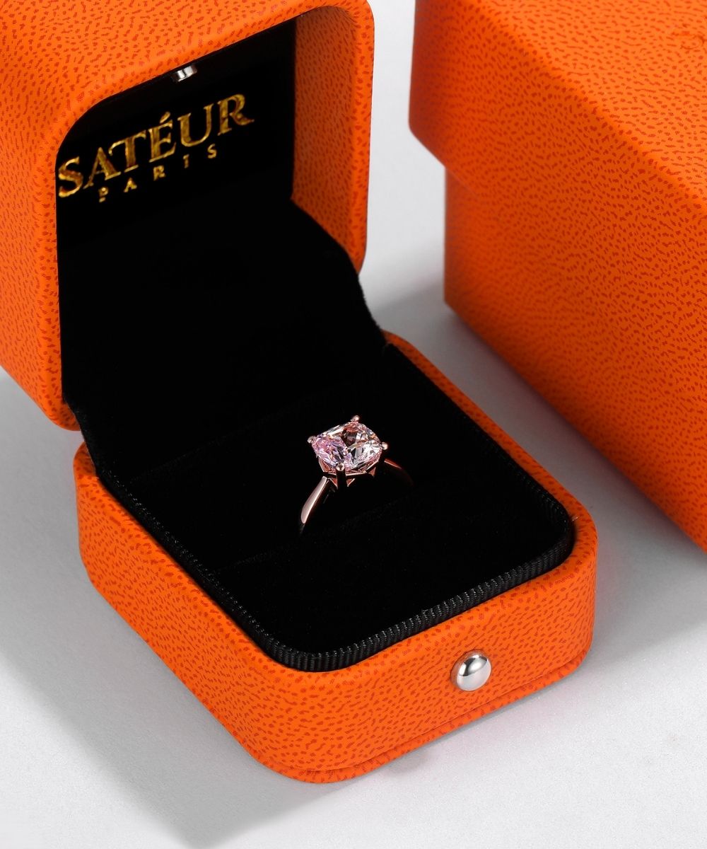 Satéur Rosé Roi Destinée Diamond Ring™, 18K Rose Gold