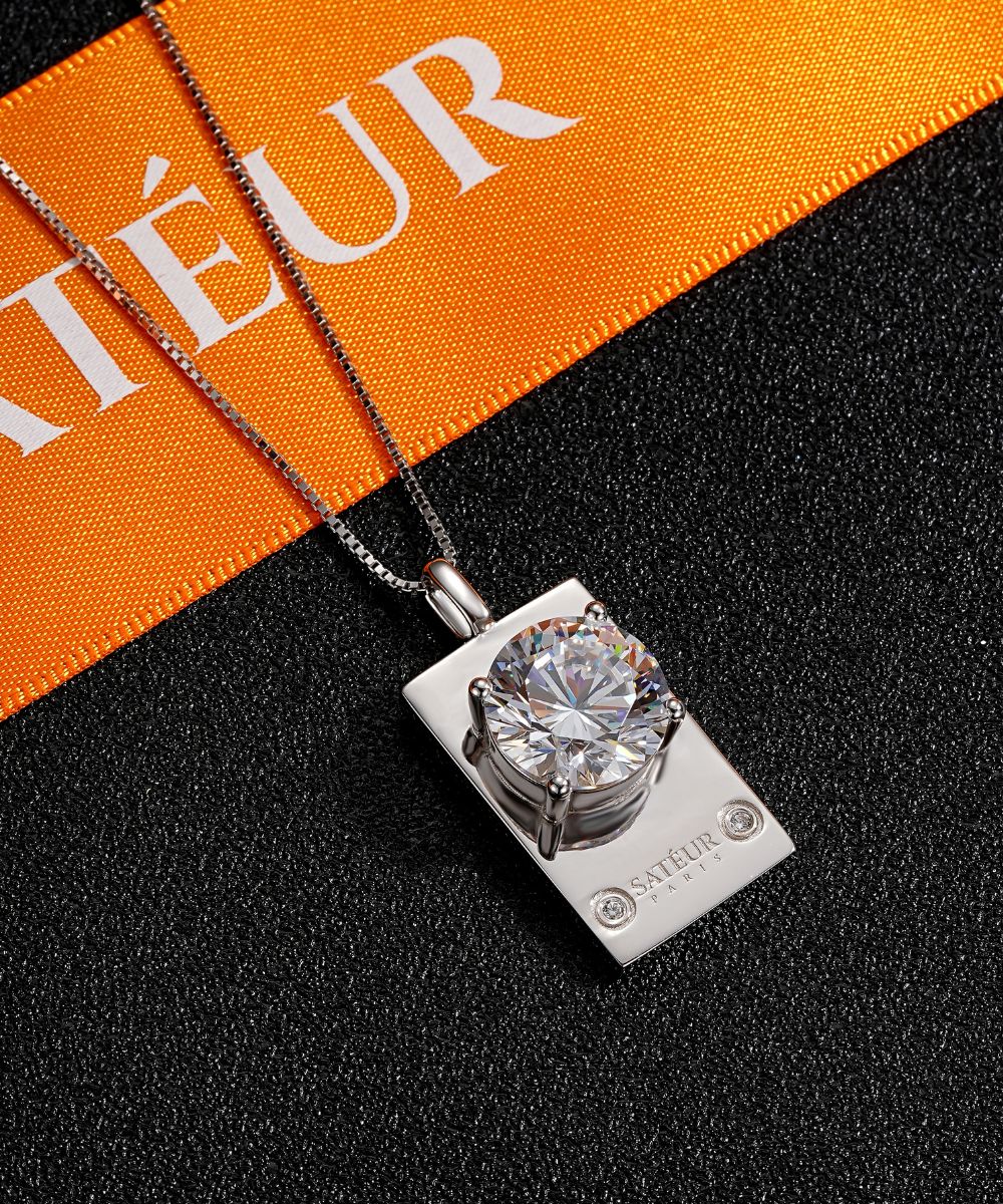 Satéur Parisian Treasure® Brillanté Diamond Necklace, 18K White Gold