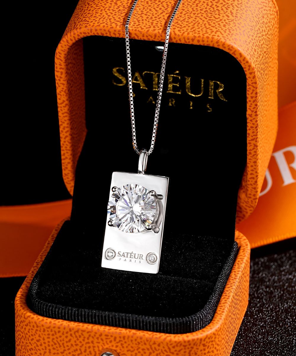 Satéur Parisian Treasure® Brillanté Diamond Necklace, 18K White Gold