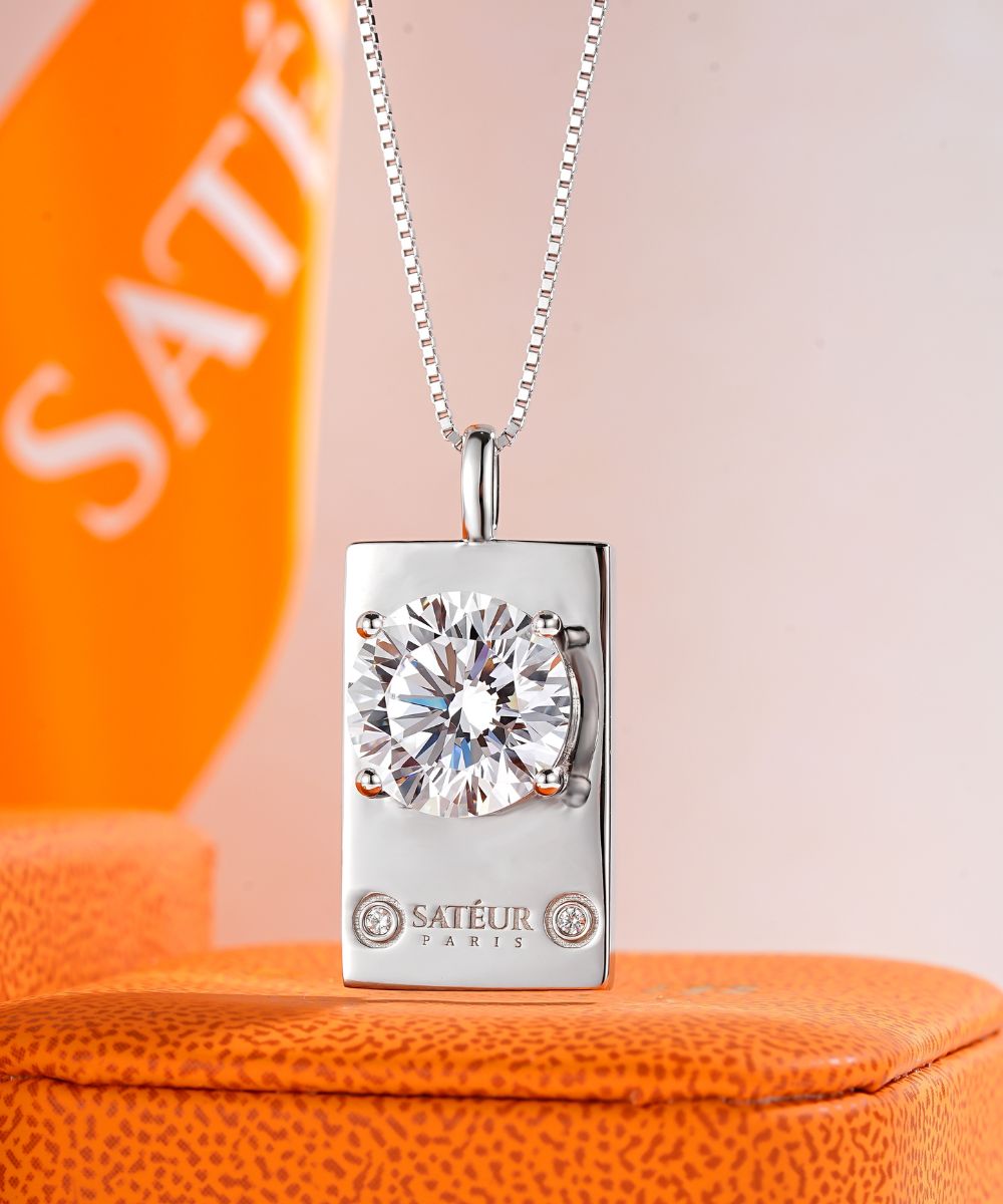 Satéur Parisian Treasure® Brillanté Diamond Necklace, 18K White Gold