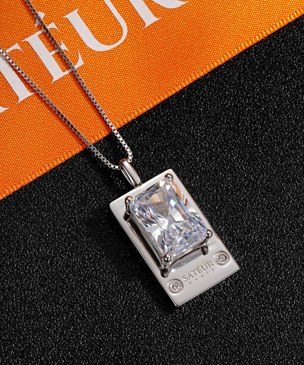 Satéur Parisian Treasure® Rêvère Diamond Necklace, 18K White Gold