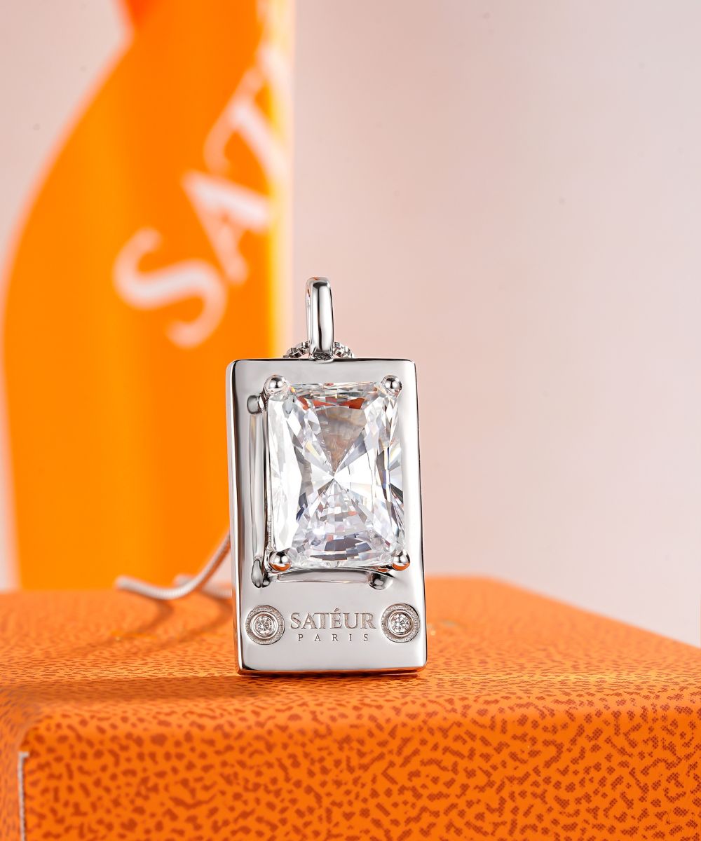 Satéur Parisian Treasure® Rêvère Diamond Necklace, 18K White Gold