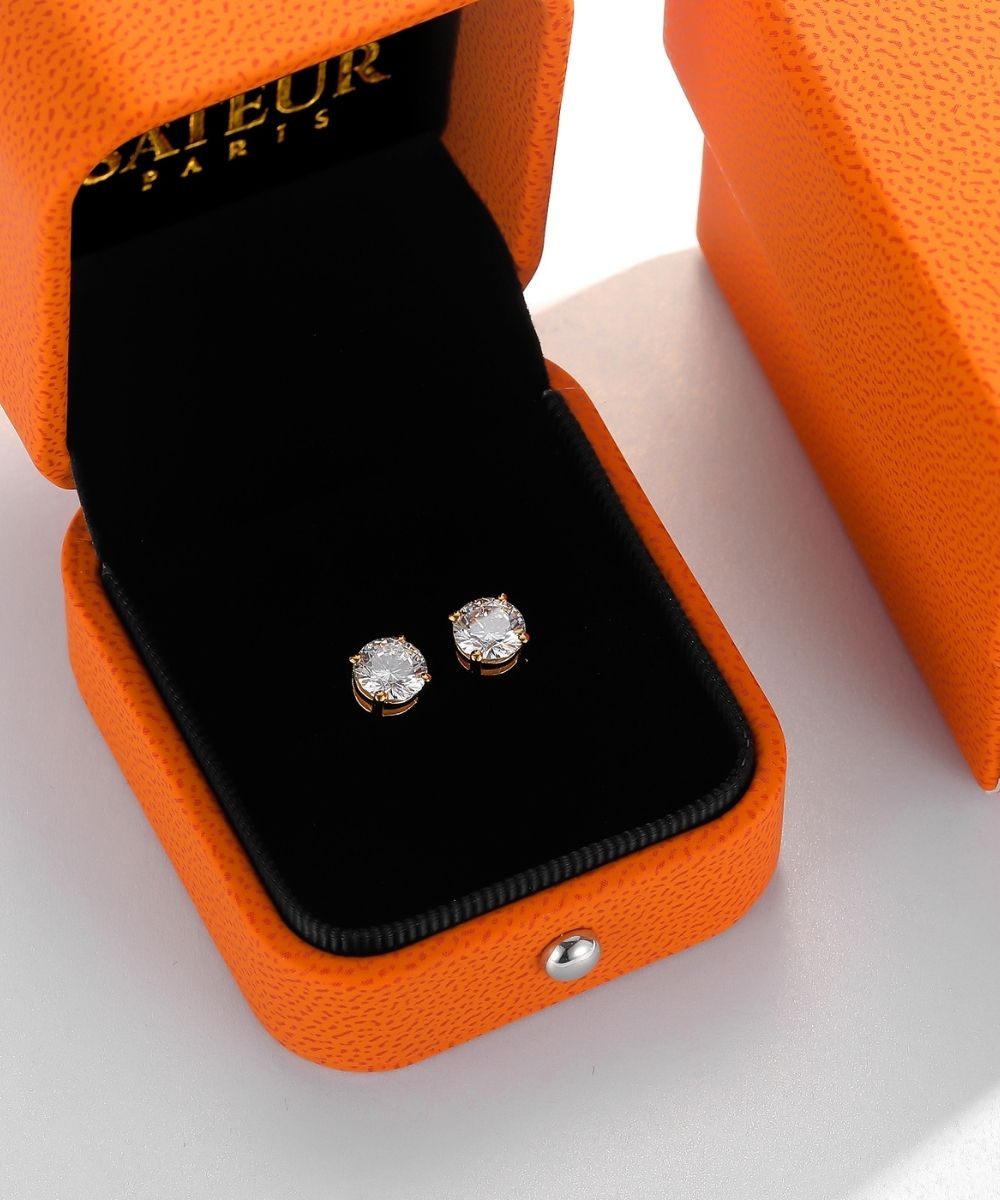 Satéur Exquise Diamond Earrings™, 18K Gold
