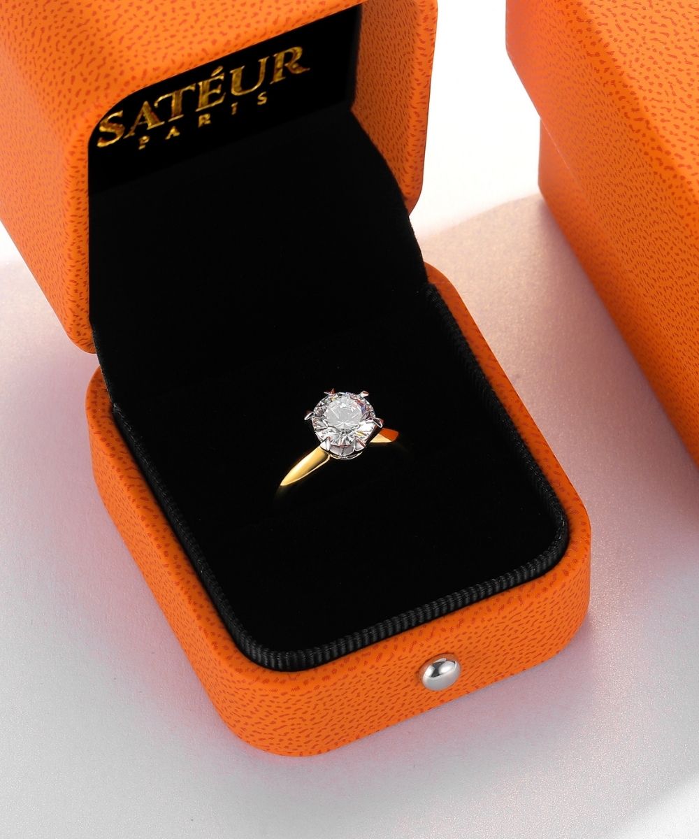 Satéur Aurous Gold Elegancia Diamond Ring™, 18K Gold