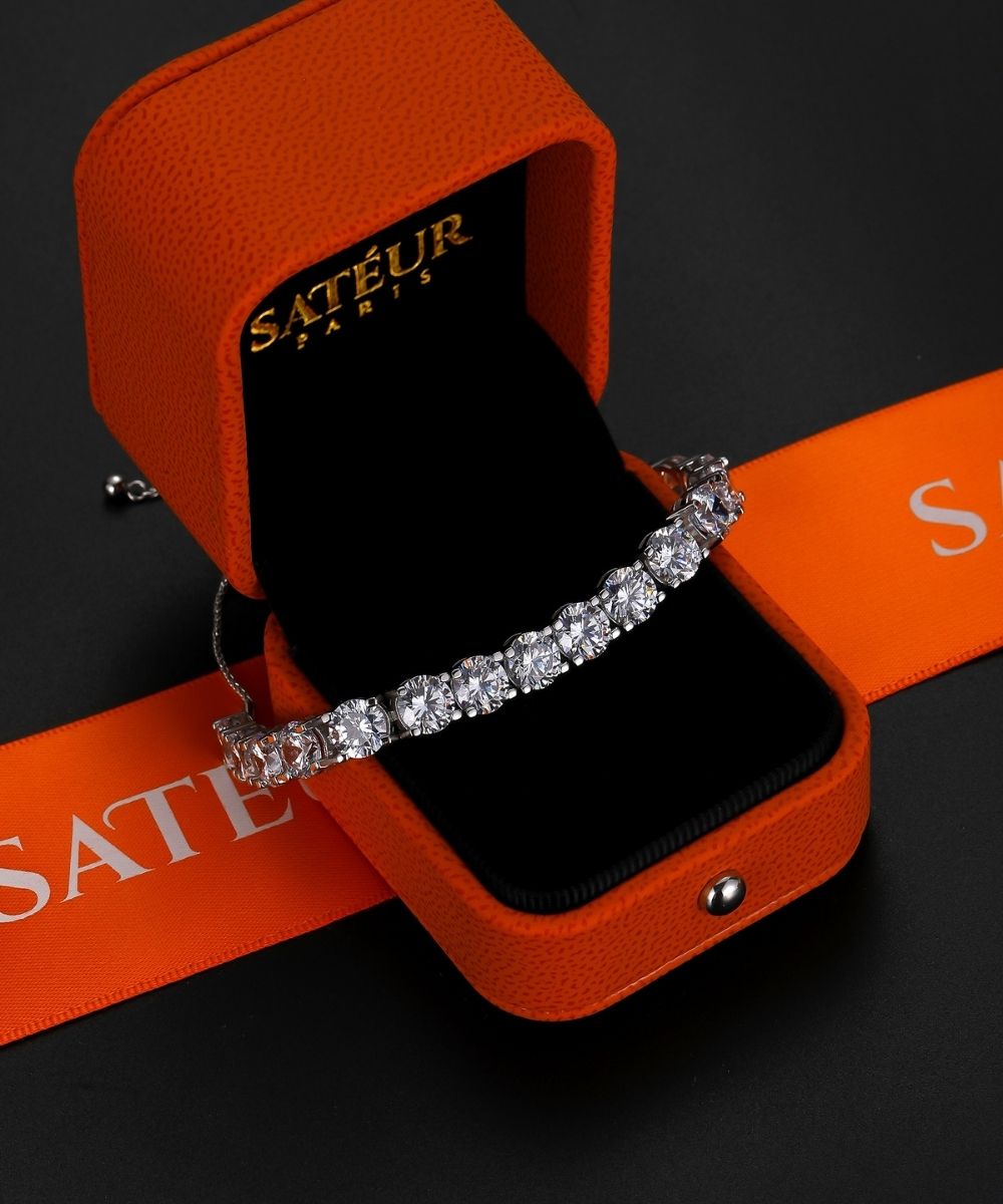Satéur Destinée Diamond Bracelet™, 18K White Gold