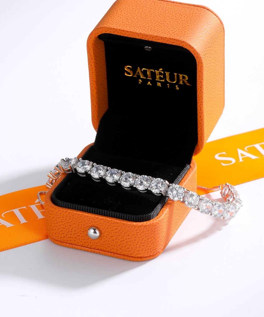 Satéur Destinée Diamond Bracelet™, 18K White Gold
