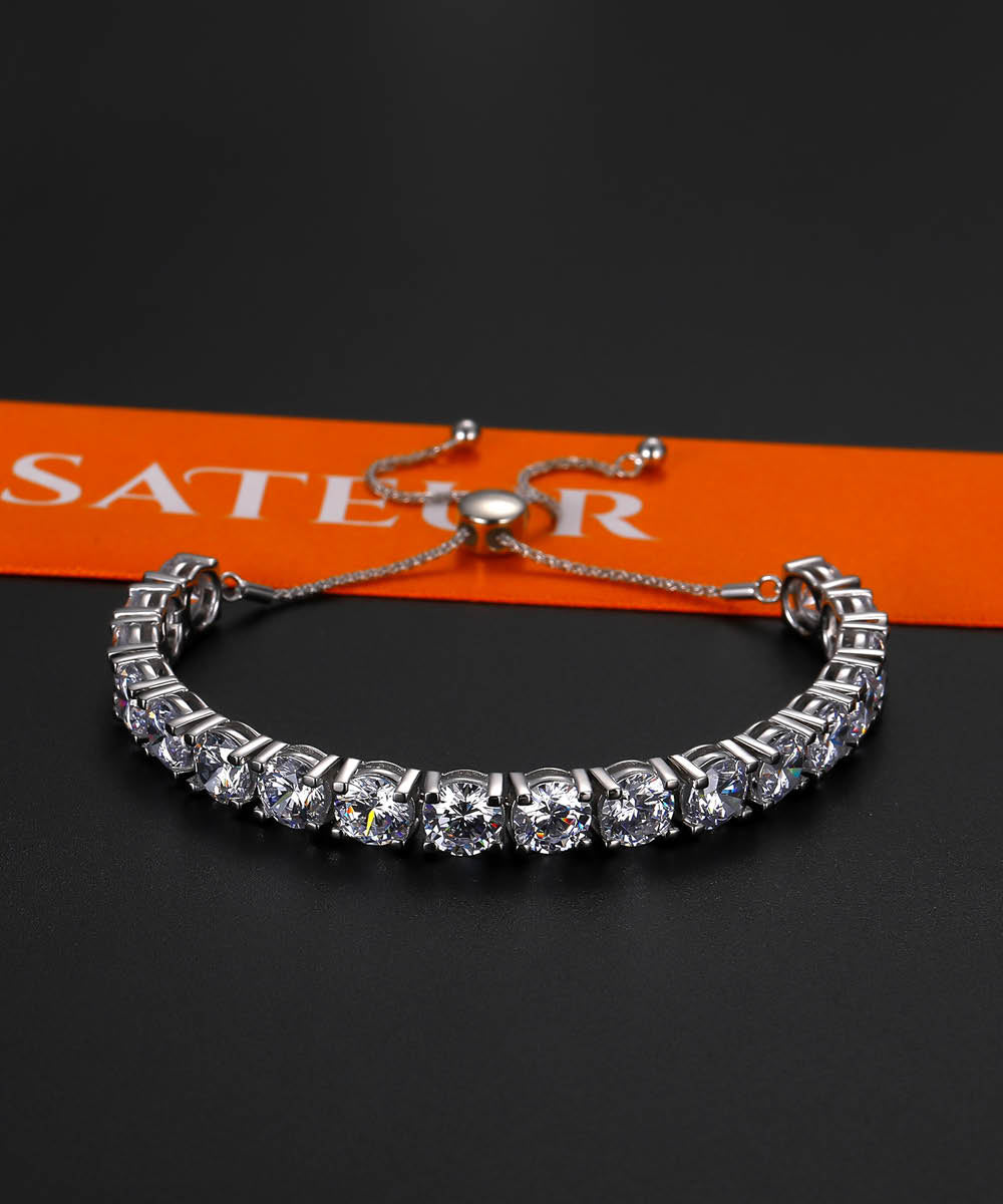 Satéur Destinée Diamond Bracelet™, 18K White Gold
