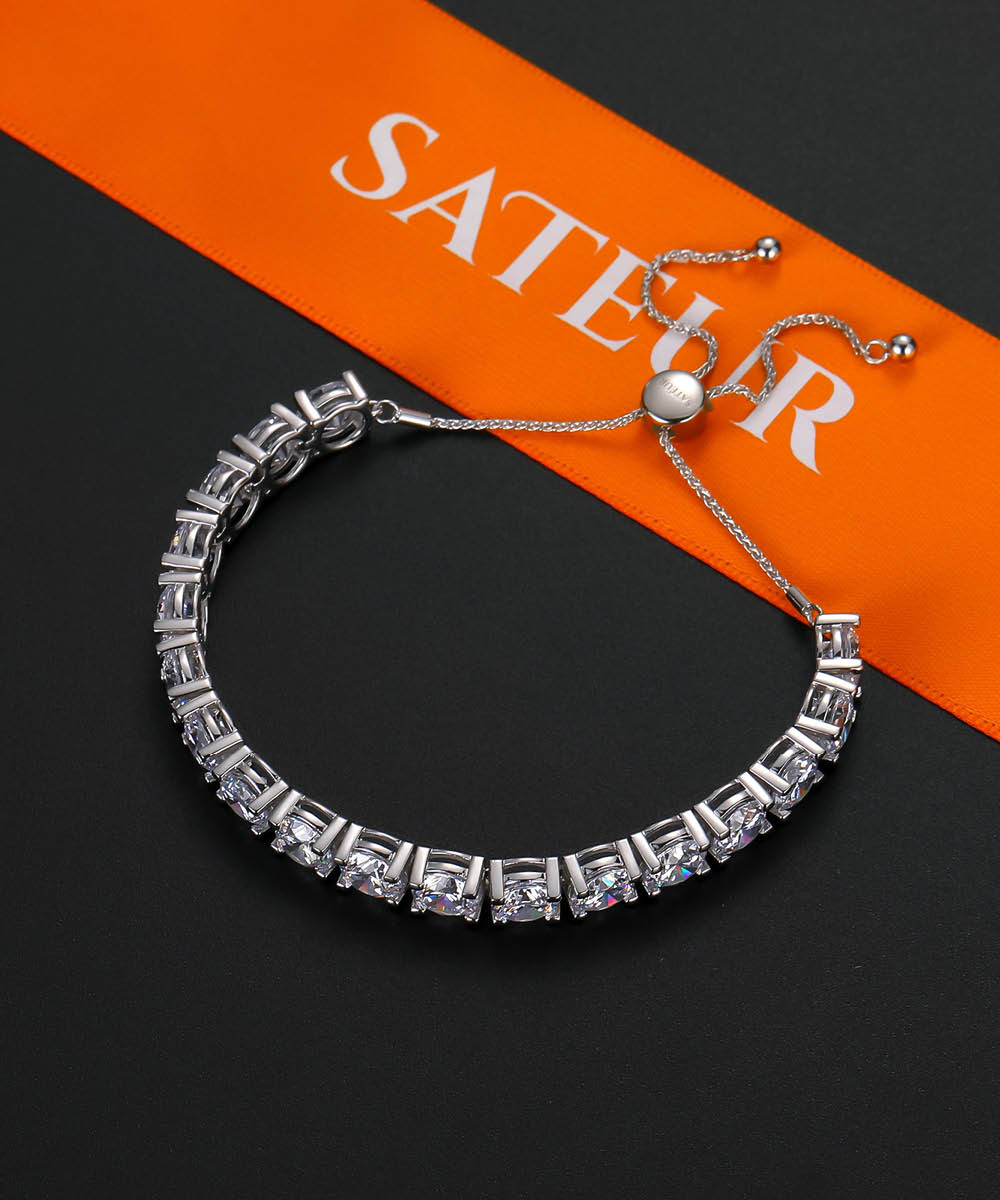Satéur Destinée Diamond Bracelet™, 18K White Gold