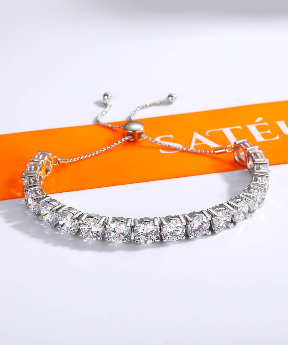 Satéur Destinée Diamond Bracelet™, 18K White Gold