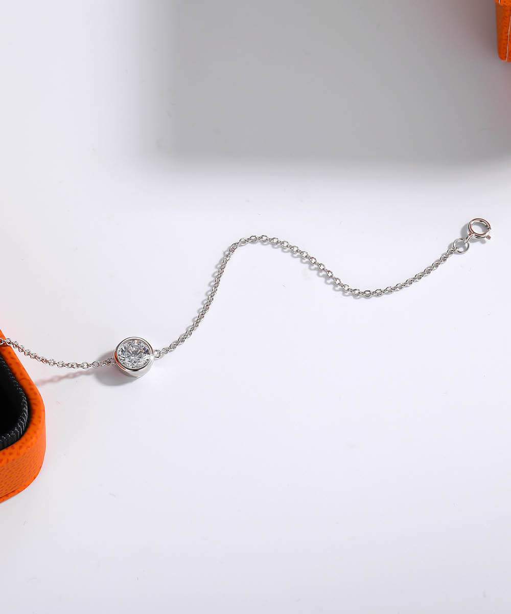 Satéur Élégante Diamond Bracelet™, 18K White Gold