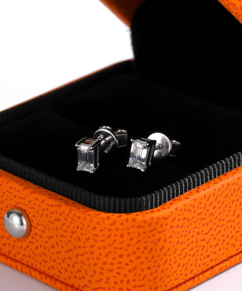 Satéur Coffre au Trésor Diamond Earrings™, 18K White Gold