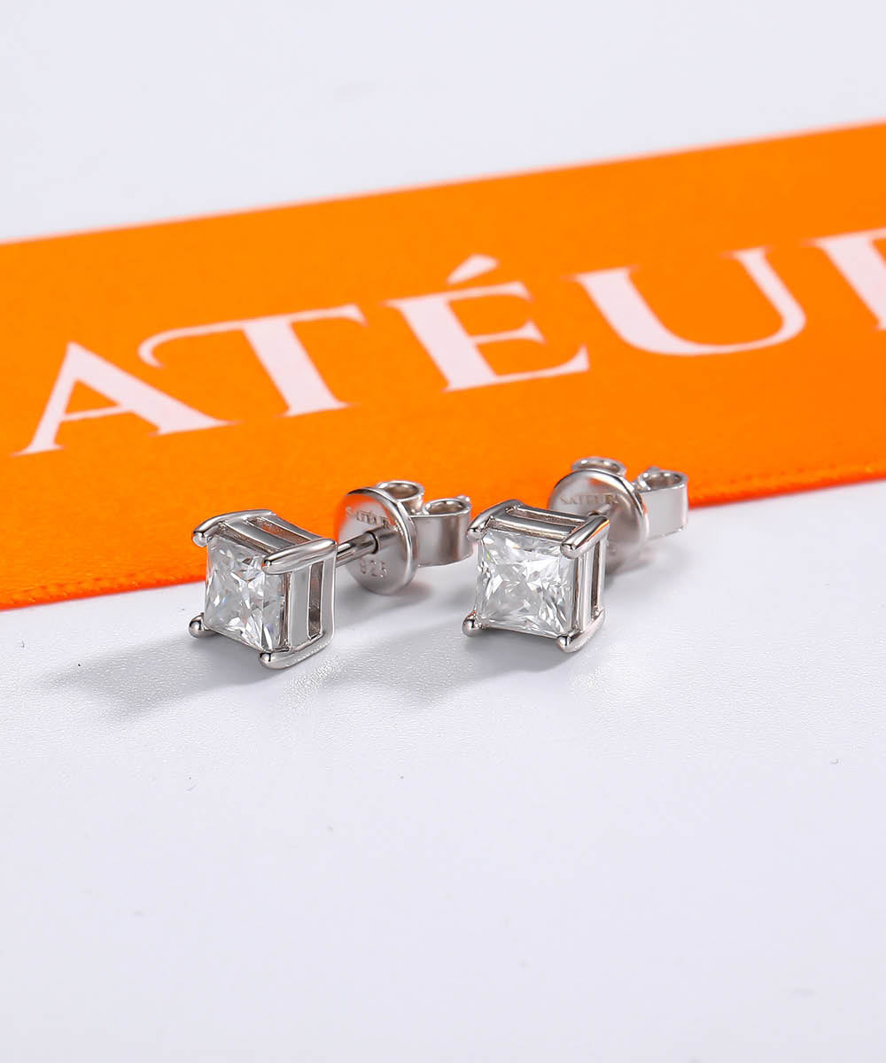 Satéur Promesse Diamond Earrings™, 18K White Gold