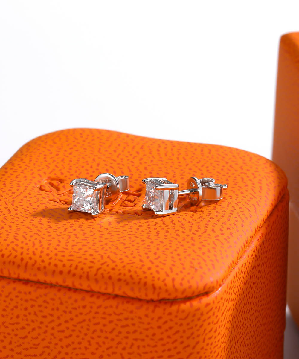 Satéur Promesse Diamond Earrings™, 18K White Gold