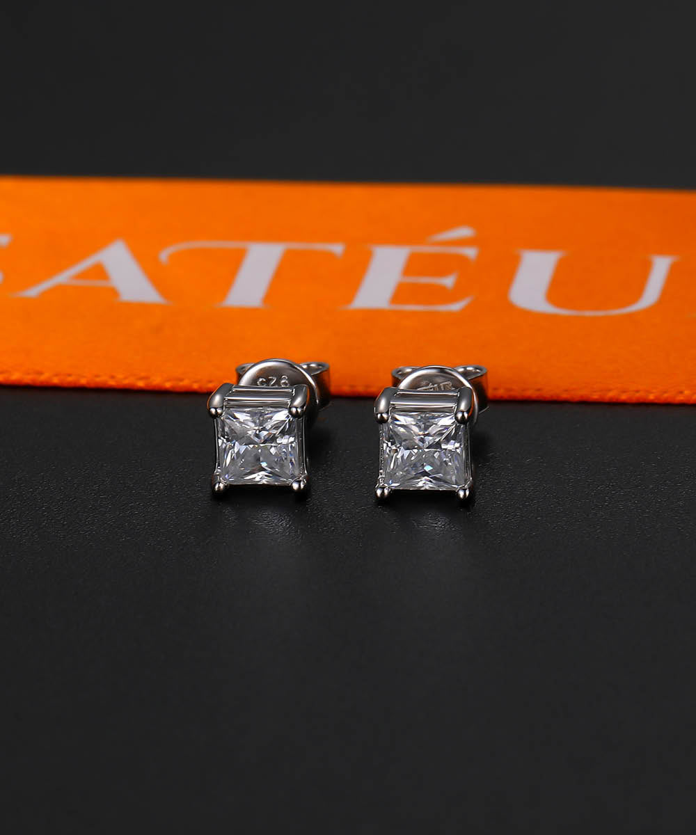 Satéur Promesse Diamond Earrings™, 18K White Gold