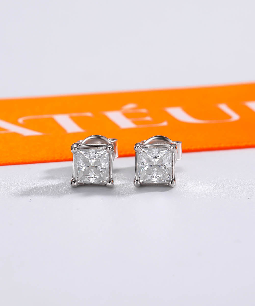 Satéur Promesse Diamond Earrings™, 18K White Gold