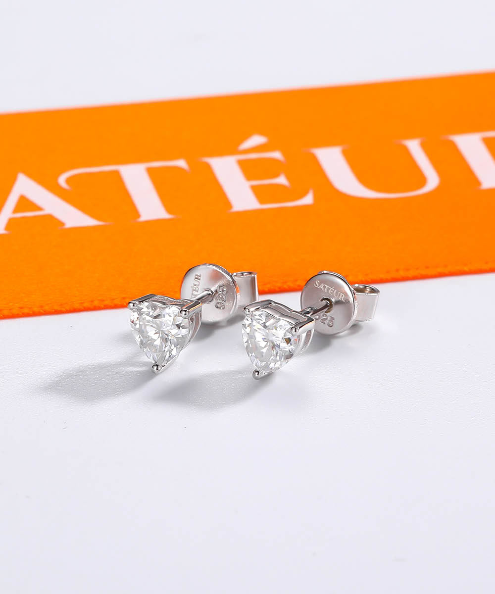 Satéur T'aimer Diamond Earrings™, 18K White Gold