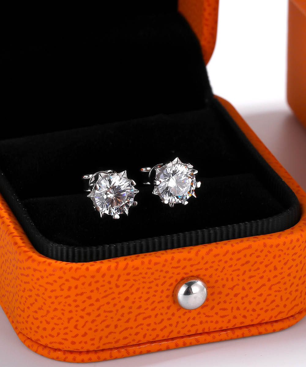 Satéur Étoiles Diamond Earrings™, 18K White Gold