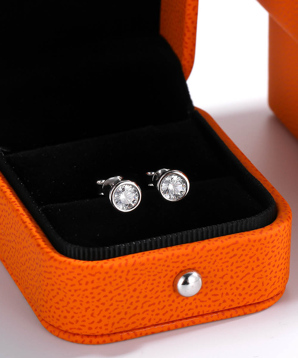 Satéur Soleil Diamond Earrings™, 18K White Gold