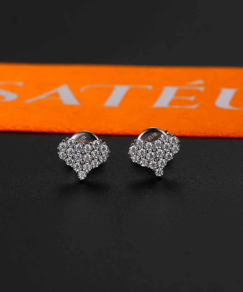 Satéur Préféré Diamond Earrings™, 18K White Gold