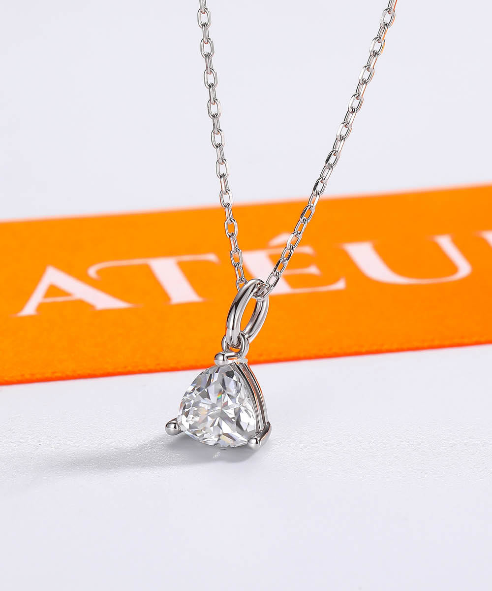 Satéur Pyramide Diamond Necklace™, 18K White Gold