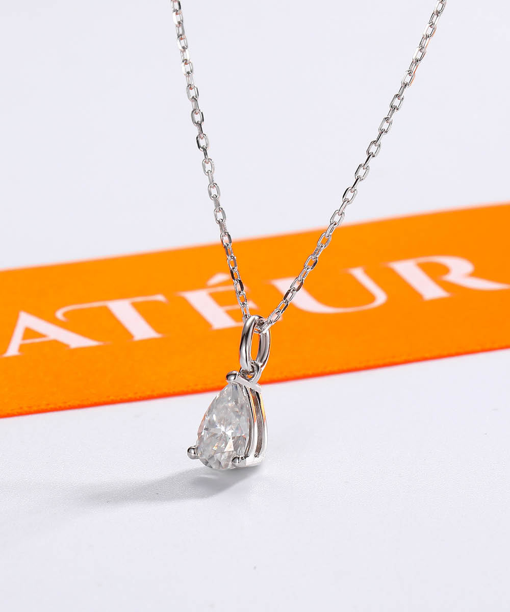 Satéur La Larme Diamond Necklace™, 18K White Gold