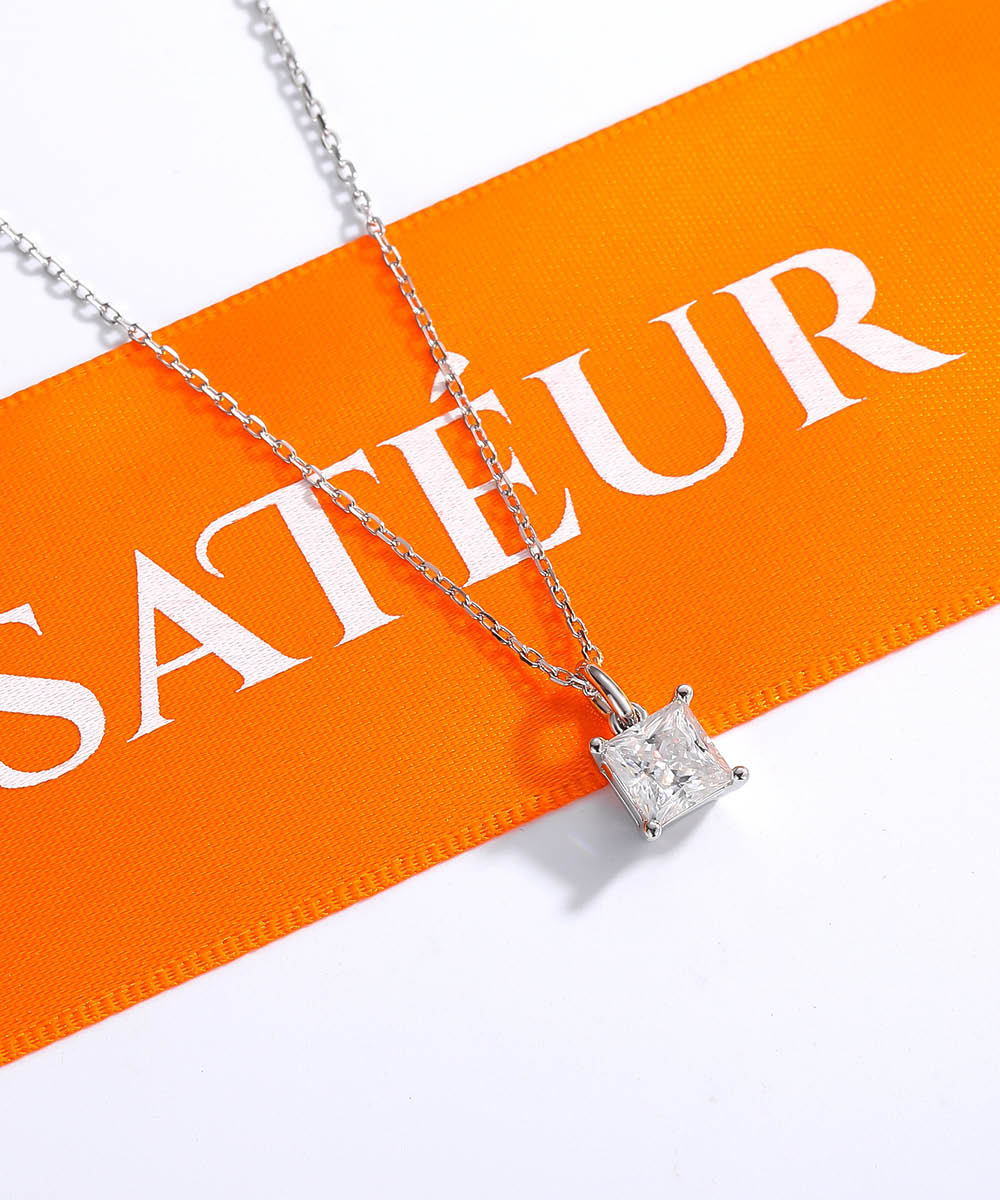 Satéur Promesse Diamond Necklace™, 18K White Gold