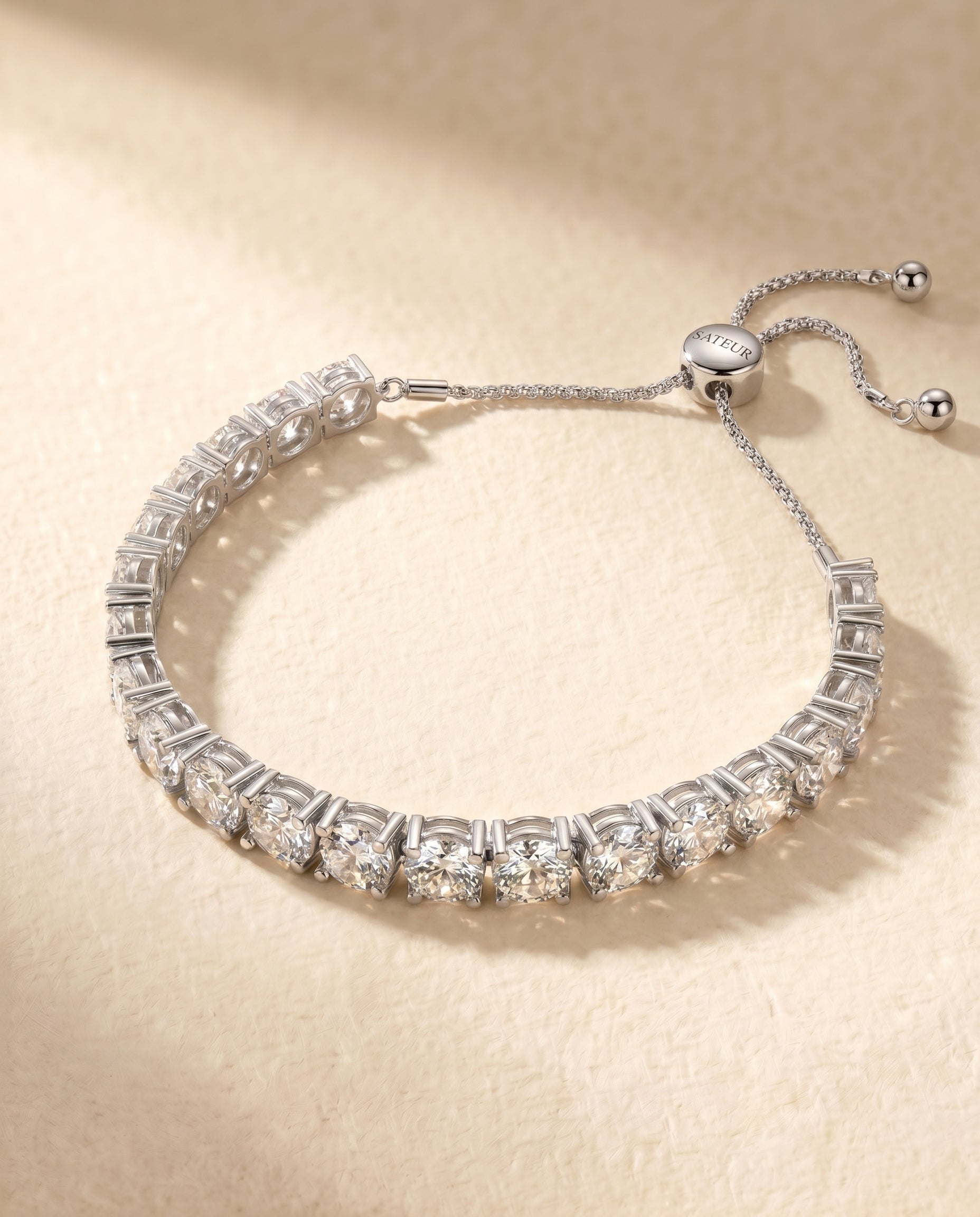 Satéur Destinée Diamond Bracelet™, 18K White Gold