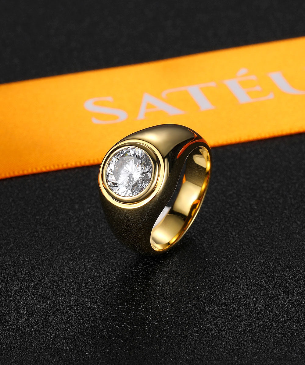 Satéur Homme Gold L' Orbite Diamond Ring™, 18K Gold