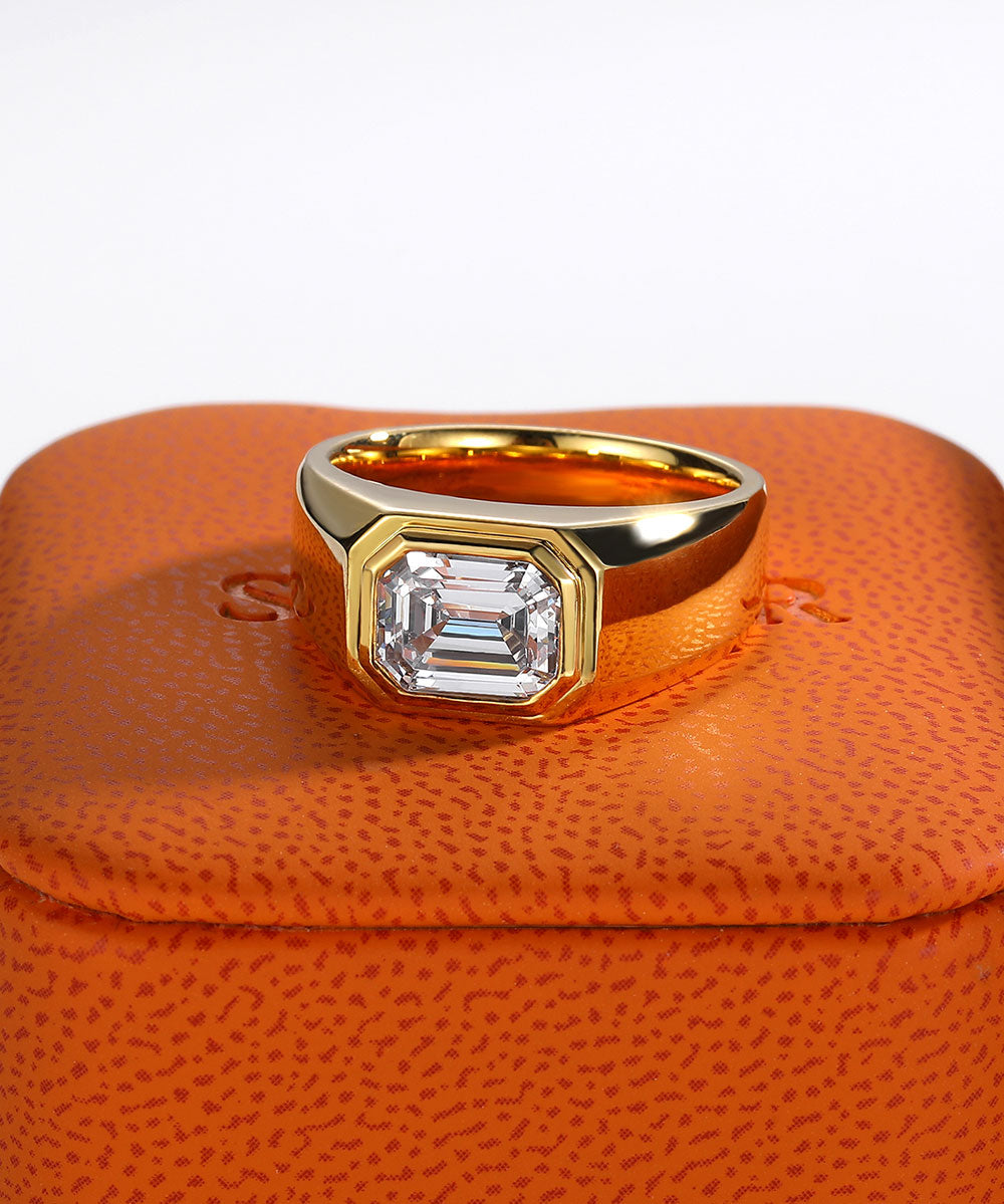 Satéur Homme Gold L' Esprit Diamond Ring™, 18K Gold