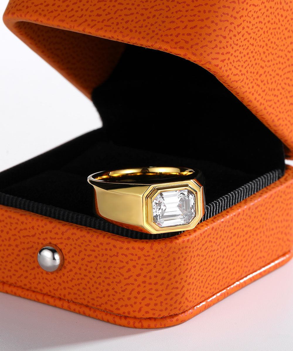 Satéur Homme Gold L' Esprit Diamond Ring™, 18K Gold