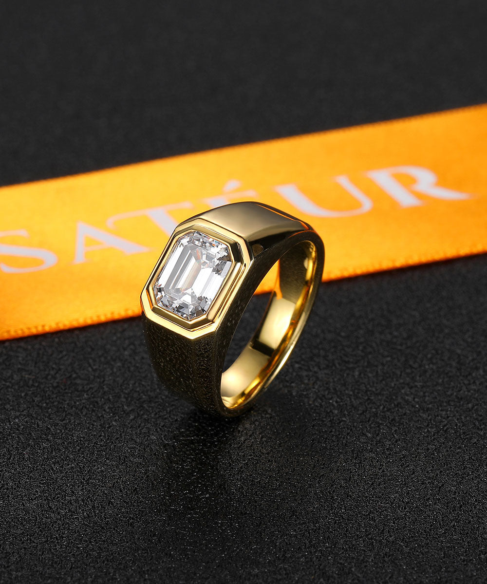 Satéur Homme Gold L' Esprit Diamond Ring™, 18K Gold