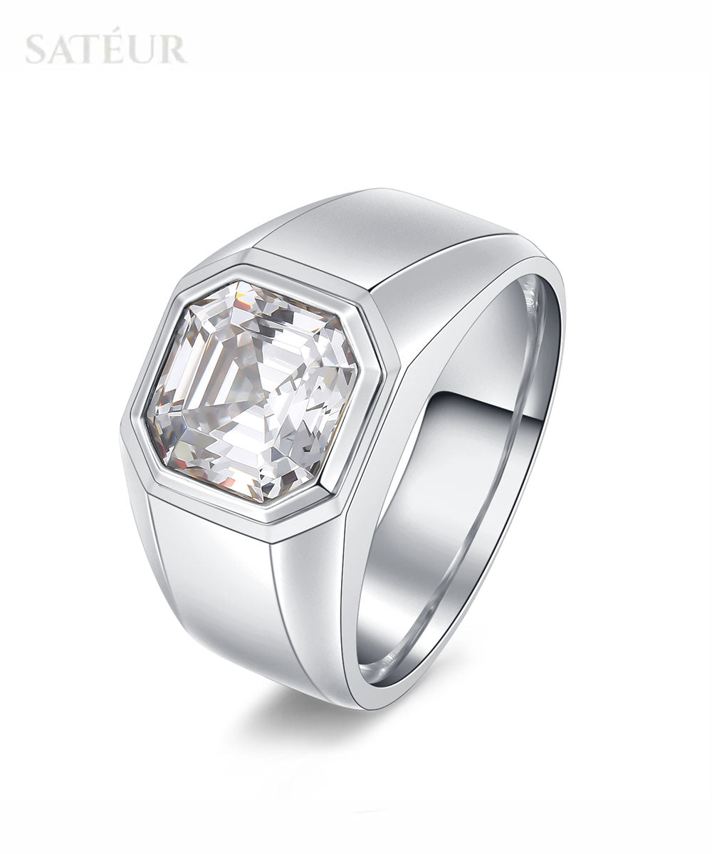 Satéur Homme Silver Latérale Ring™