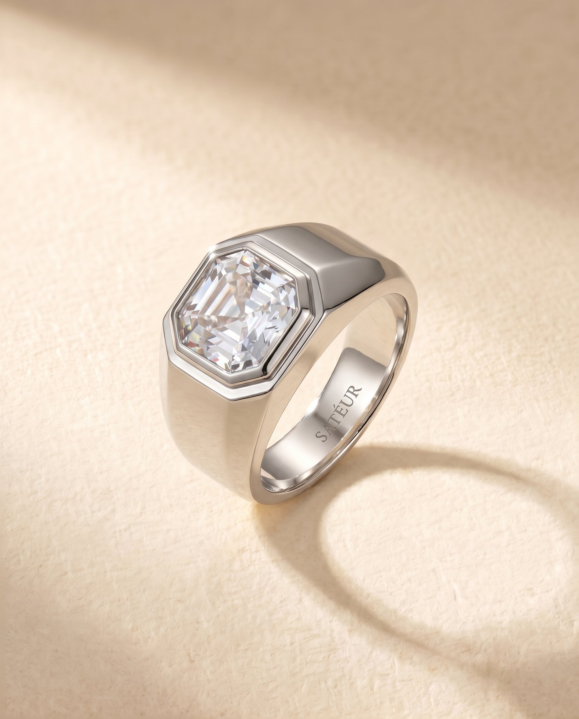 Satéur Homme Silver Latérale Ring™