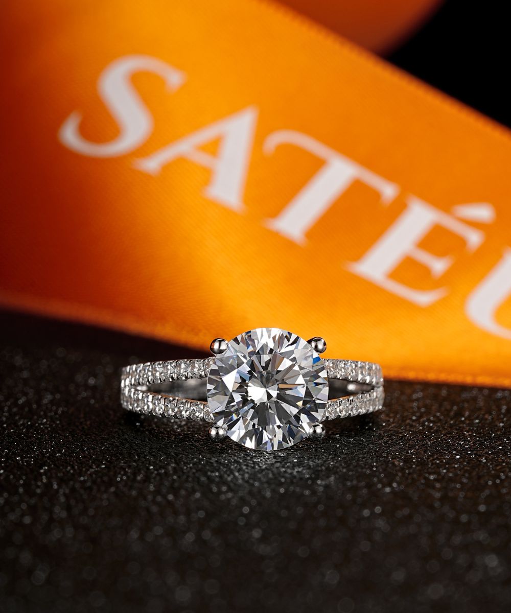 Satéur Lumière Étoile Diamond Ring™, 18K White Gold