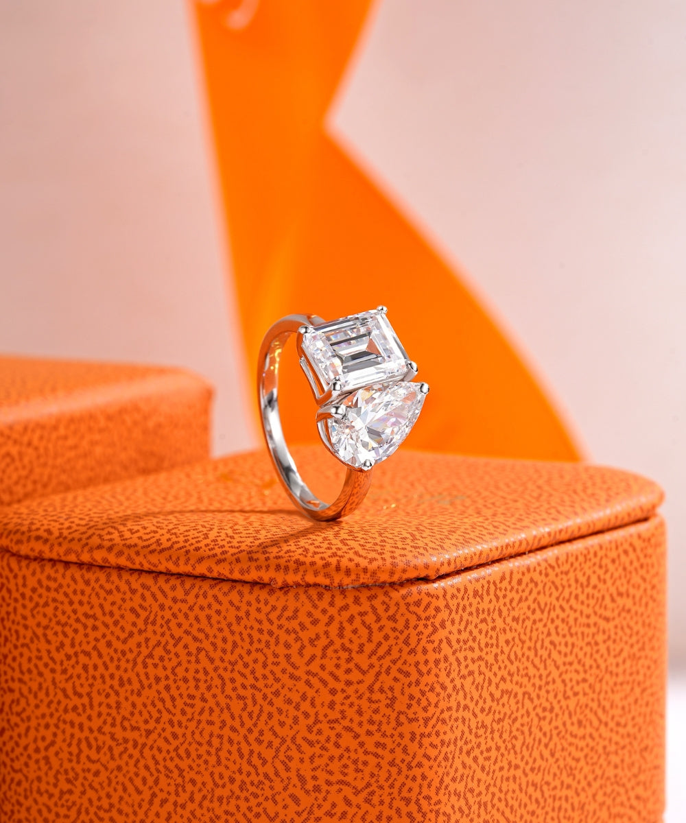 Satéur Duo Alchimie Diamond Ring™, 18K White Gold