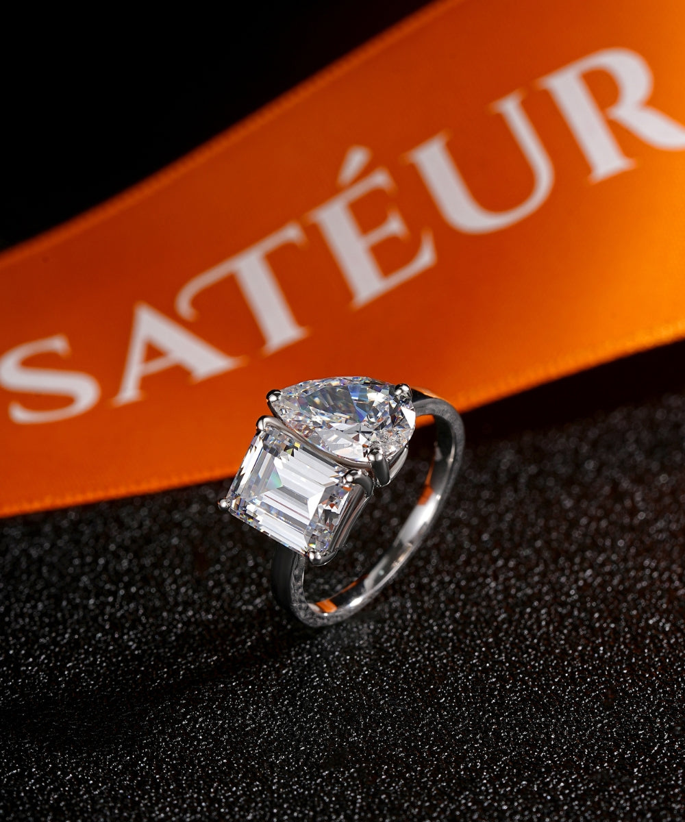 Satéur Duo Alchimie Diamond Ring™, 18K White Gold