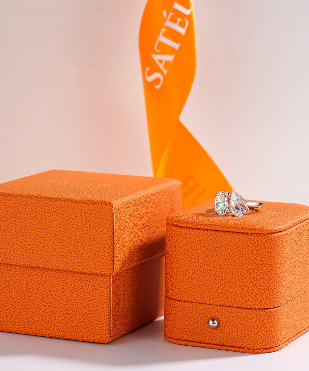 Satéur Duo Équilibre Diamond Ring™, 18K White Gold